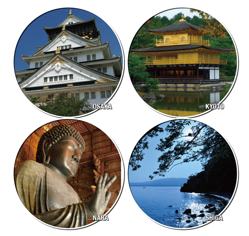 francais tour. Osaka Kyoto Nara Kobe