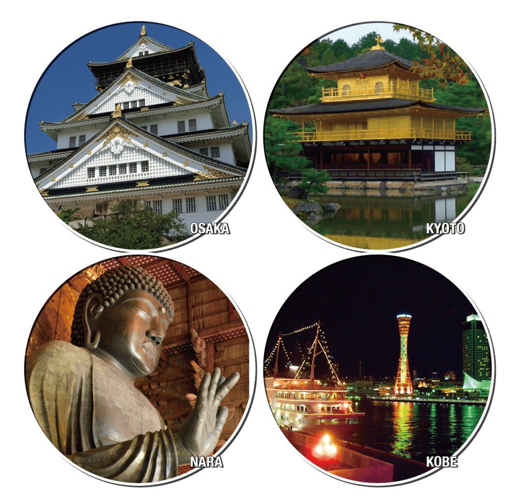 korean tour. Osaka Kyoto Nara Kobe.